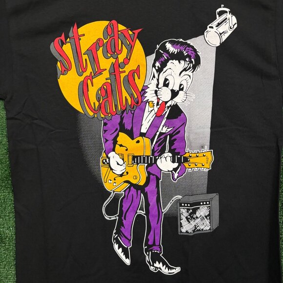 Stray Cats Runaway Boys Album Rockabilly Band T-Shirt Size Medium - Picture 2 of 4